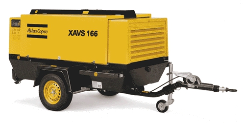 Дизельный компрессор XAVS 166 DD Передвижной